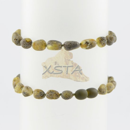 Amber raw unpolished bracelet plums beads